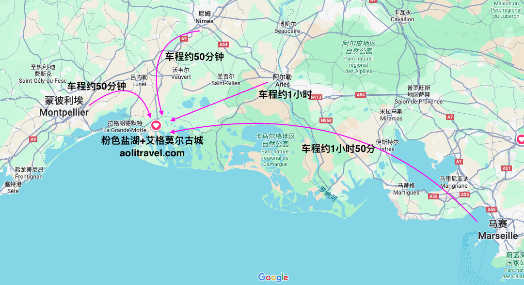 粉色盐湖和艾格莫尔古城攻略visit-salin-aigues-mortes-camargue-travel-guide